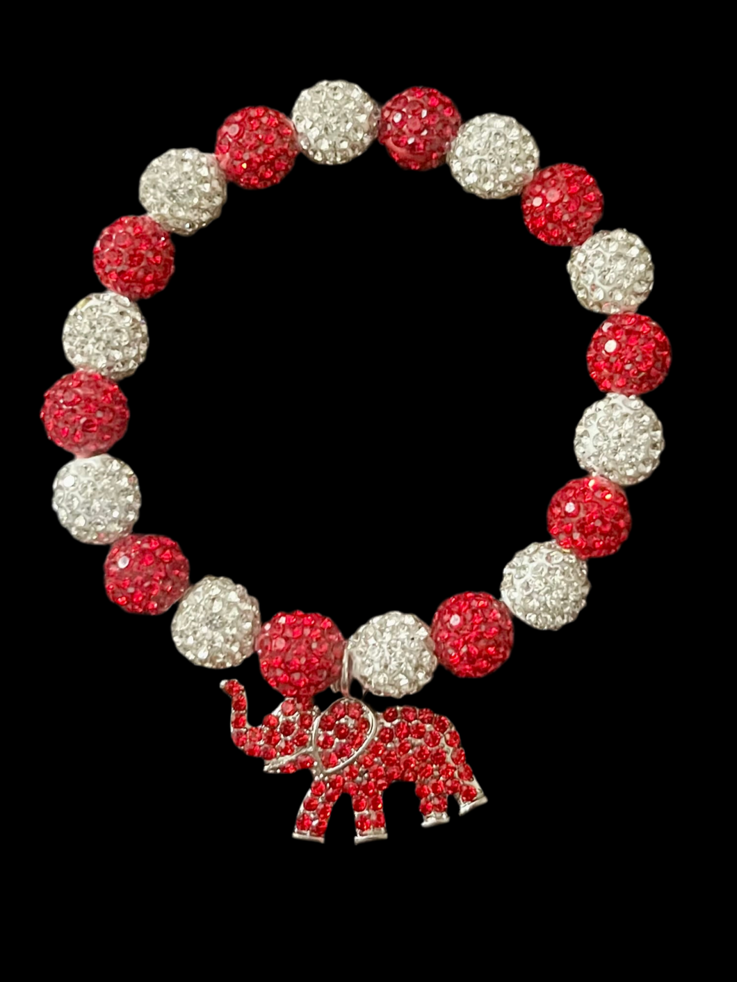 Red Diamond Elephant Charm