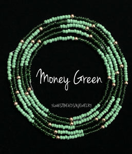 Money Green Waist Beads