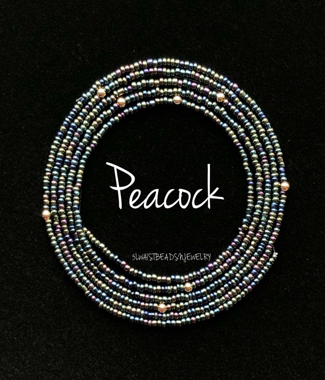 Peacock Waist Beads