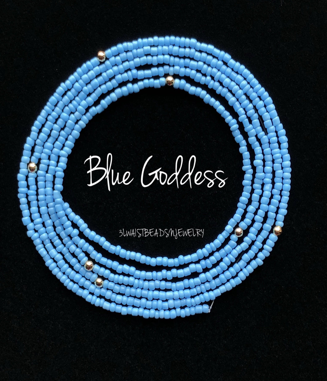 Blue Waist Beads